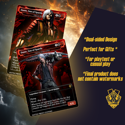 MTG Custom Proxy - Dante [Devil May Cry] – Dual-Faced