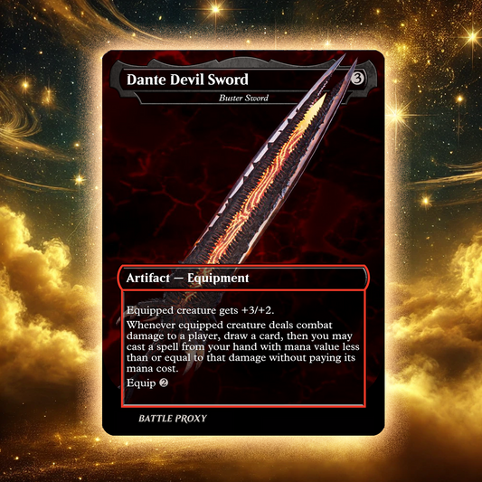 MTG Custom Proxy - Buster Sword - Devil Sword Dante
