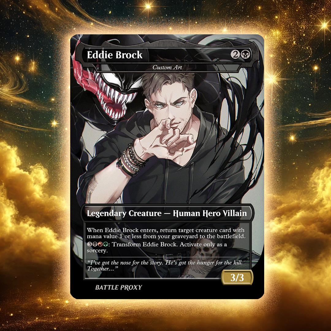 MTG Custom Proxy - Eddie Brock // Venom, Lethal Protector