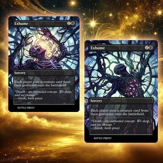 MTG Custom Proxy - Exhume [Dual-Faced]