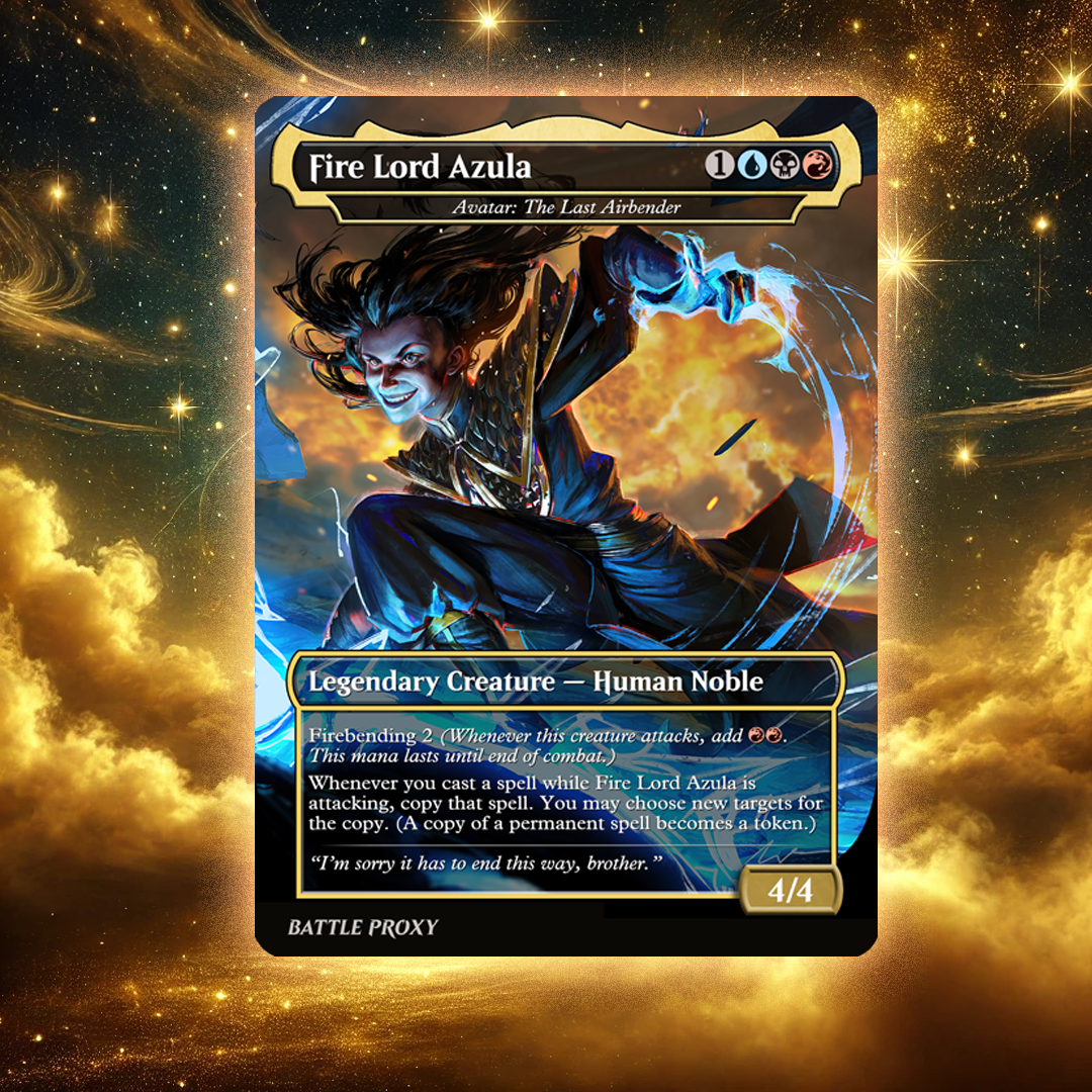MTG Custom Proxy Card -Fire Lord Azula | Avatar: The Last Airbender Battle Proxy MTG Custom Proxy Card -Fire Lord Azula | Avatar: The Last Airbender Battle Proxy