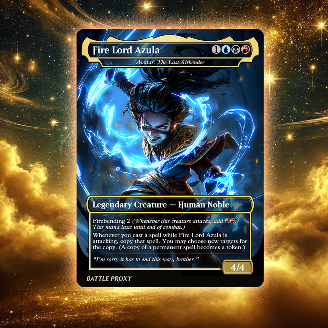 MTG Custom Proxy Card - Fire Lord Azula - Avatar: The Last Airbender