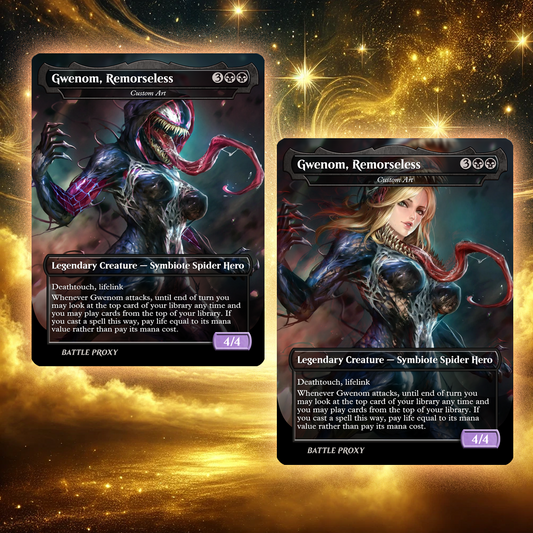 MTG Custom Proxy - Gwenom, Remorseless - Double-Sided