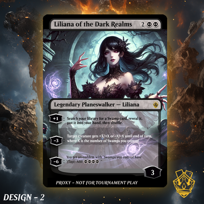 Liliana of the Dark Realms  - MTG Custom Proxy