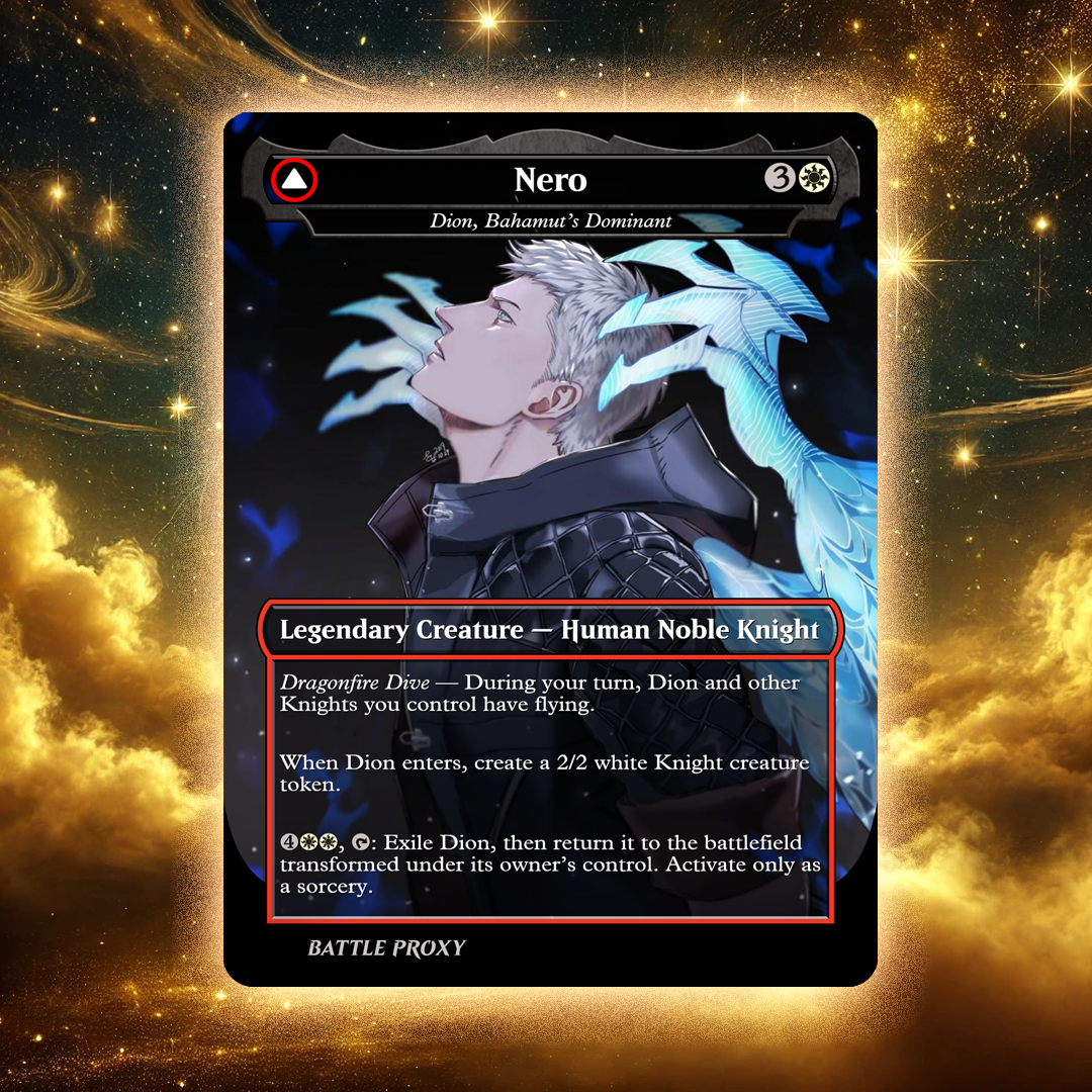 MTG Custom Proxy - Dion, Bahamut's Dominant - [Nero