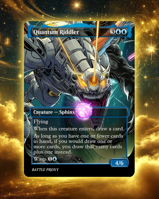 MTG Custom Proxy - Quantum Riddler - Edge of Eternities