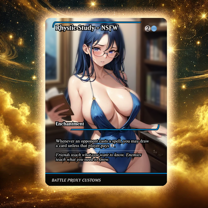 Rhystic Study – MTG Proxy Card - Sexy Waifu