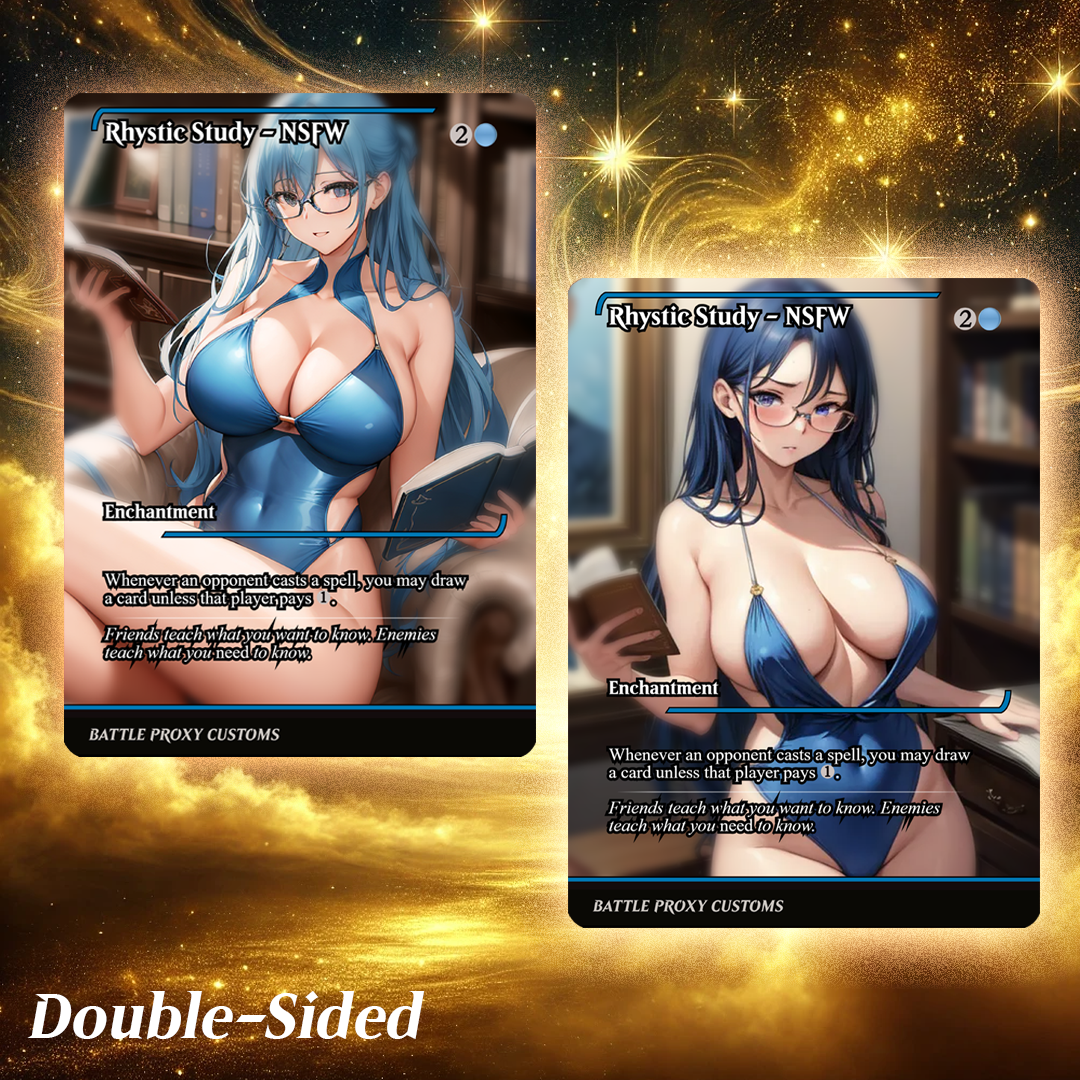 Rhystic Study – MTG Proxy Card - Sexy Waifu