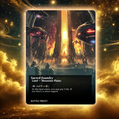 MTG Custom Proxy - Sacred Foundry - Edge of Eternities