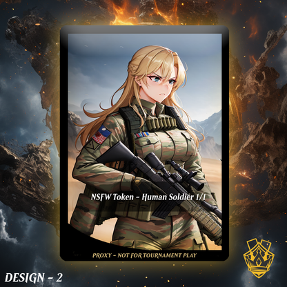 Soldier Token – MTG Custom Proxy - NSFW