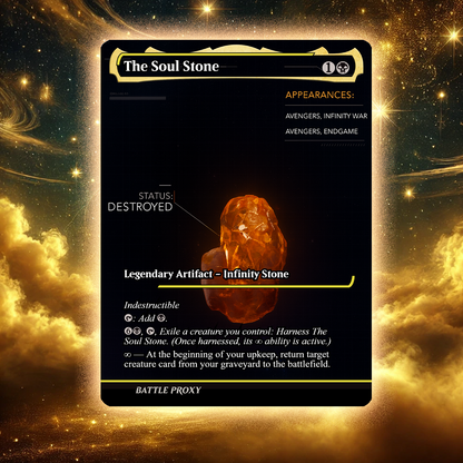 MTG Custom Proxy - Soul Stone - Cosmic Foil Replica