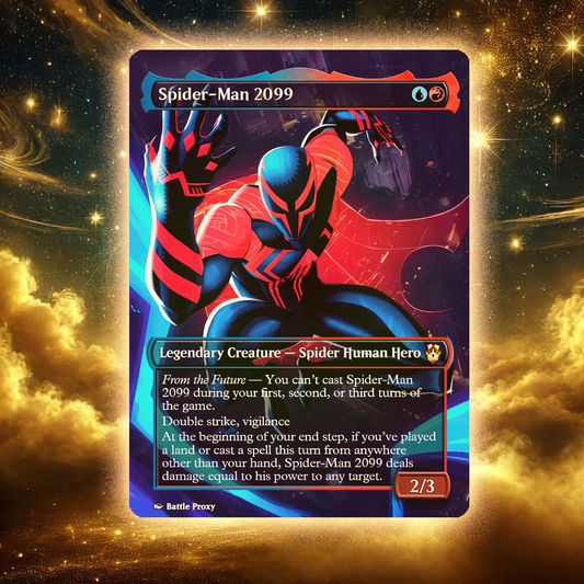 MTG Custom Proxy - Spider-Man 2099 from the Spider-Man series.