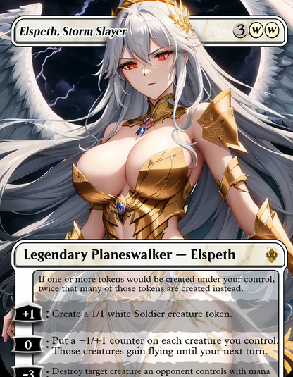 Elspeth, Storm Slayer - MTG Custom Proxy - NSFW