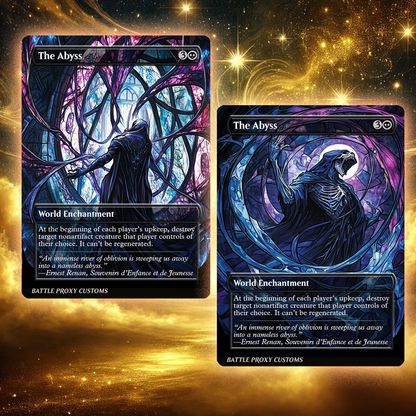MTG Custom Proxy - The Abyss [Dual-Faced]