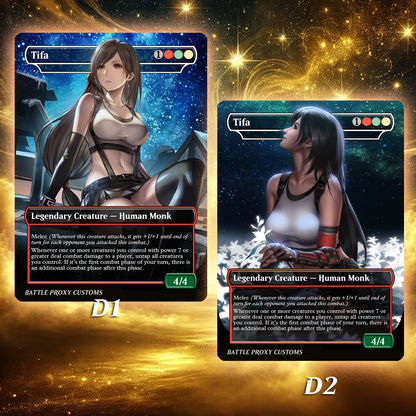 MTG Custom Proxy - Tifa, Martial Artist – Final Fantasy – Battle Proxy MTG Custom Proxy - Tifa, Martial Artist – Final Fantasy – Battle Proxy