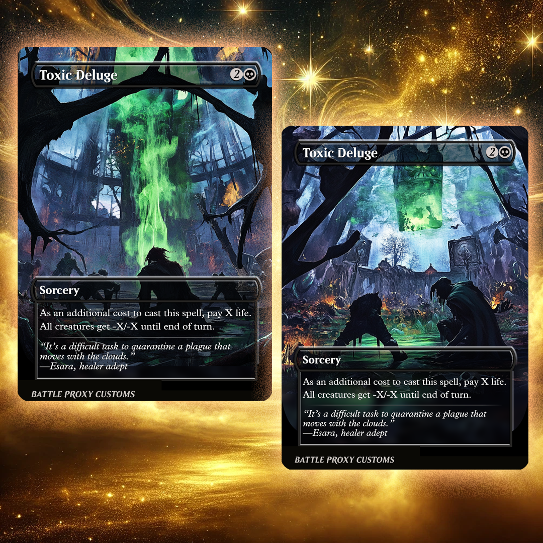 MTG Custom Proxy - Toxic Deluge [Dual-Faced]