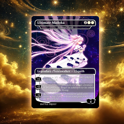 MTG Custom Proxy - Ultimate Madoka - Archangel Elspeth