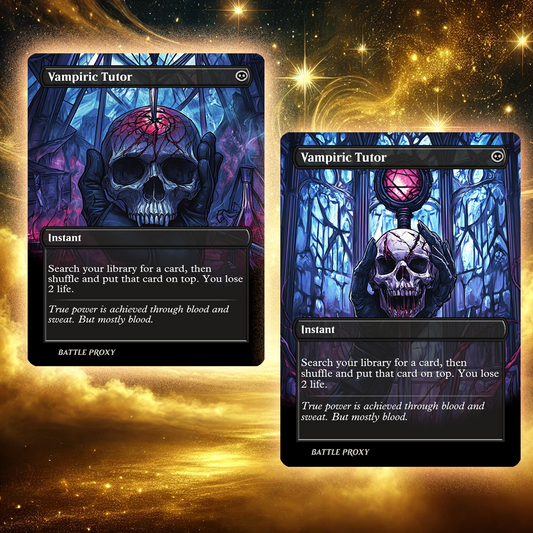 MTG Custom Proxy - Vampiric Tutor [Dual-Faced]