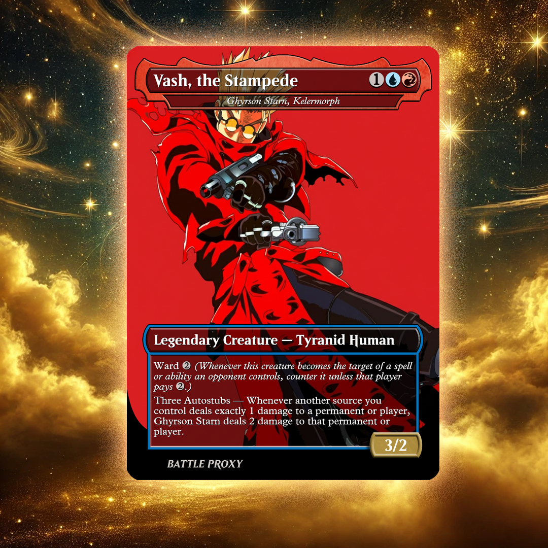 MTG Custom Proxy Card - Ghyrson Stan, Kelemorph - Vash Stampede