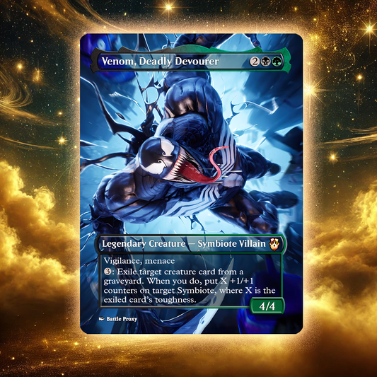 MTG Custom Proxy - Venom, Deadly Devourer - Spider-Man series