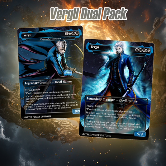 MTG Custom Proxy - Vergil [Devil May Cry] – Dual-Faced