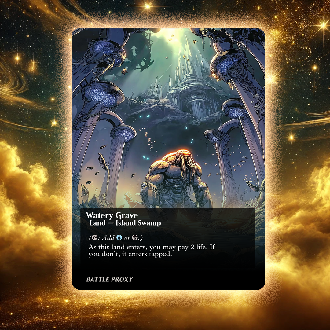 MTG Custom Proxy - Watery Grave - Edge of Eternities