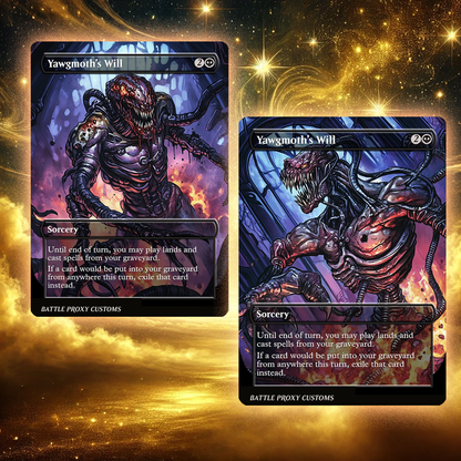 MTG Custom Proxy - Yawgmoth's Will [Dual-Faced]