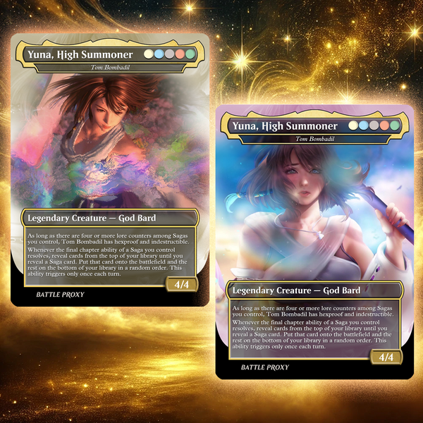 MTG Custom Proxy - Yuna x Tom Bambadil Final Fantasy X Battle Proxy MTG Custom Proxy - Yuna x Tom Bambadil Final Fantasy X Battle Proxy