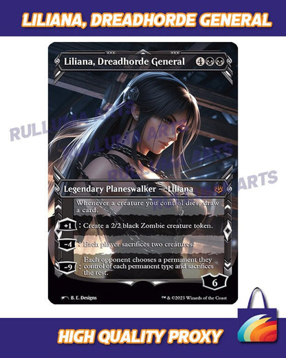 mtg proxies cards Liliana, Dreadhorde General - MTG Proxy Card